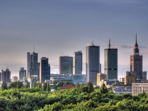 Polsko - Pohled na hlavní město Varšavu